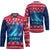 Norway Christmas Hockey Jersey with Northern Lights Snowflake Pattern and Nordic Forest - Wonder Print Shop