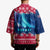 Norway Christmas Kimono with Northern Lights Snowflake Pattern and Nordic Forest - Wonder Print Shop