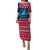 Norway Christmas Puletasi with Northern Lights Snowflake Pattern and Nordic Forest - Wonder Print Shop
