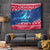 Norway Christmas Tapestry with Northern Lights Snowflake Pattern and Nordic Forest - Wonder Print Shop
