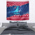 Norway Christmas Tapestry with Northern Lights Snowflake Pattern and Nordic Forest - Wonder Print Shop