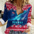 Norway Christmas Women Casual Shirt with Northern Lights Snowflake Pattern and Nordic Forest - Wonder Print Shop