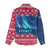 Norway Christmas Women Casual Shirt with Northern Lights Snowflake Pattern and Nordic Forest - Wonder Print Shop