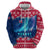 Norway Christmas Zip Hoodie with Northern Lights Snowflake Pattern and Nordic Forest - Wonder Print Shop
