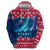Norway Christmas Zip Hoodie with Northern Lights Snowflake Pattern and Nordic Forest - Wonder Print Shop