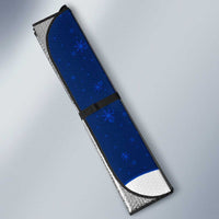 Norway Christmas Auto Sun Shade with Nordic Gnome Santa White Tree and Snowflake - Wonder Print Shop