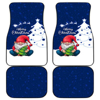 Norway Christmas Car Mats with Nordic Gnome Santa White Tree and Snowflake - Wonder Print Shop