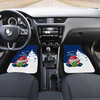 Norway Christmas Car Mats with Nordic Gnome Santa White Tree and Snowflake - Wonder Print Shop