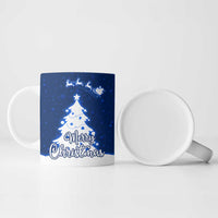 Norway Christmas Ceramic Mug with Nordic Gnome Santa White Tree and Snowflake - Wonder Print Shop