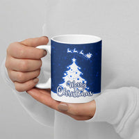 Norway Christmas Ceramic Mug with Nordic Gnome Santa White Tree and Snowflake - Wonder Print Shop