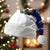 Norway Christmas Santa Hat with Nordic Gnome Santa White Tree and Snowflake - Wonder Print Shop