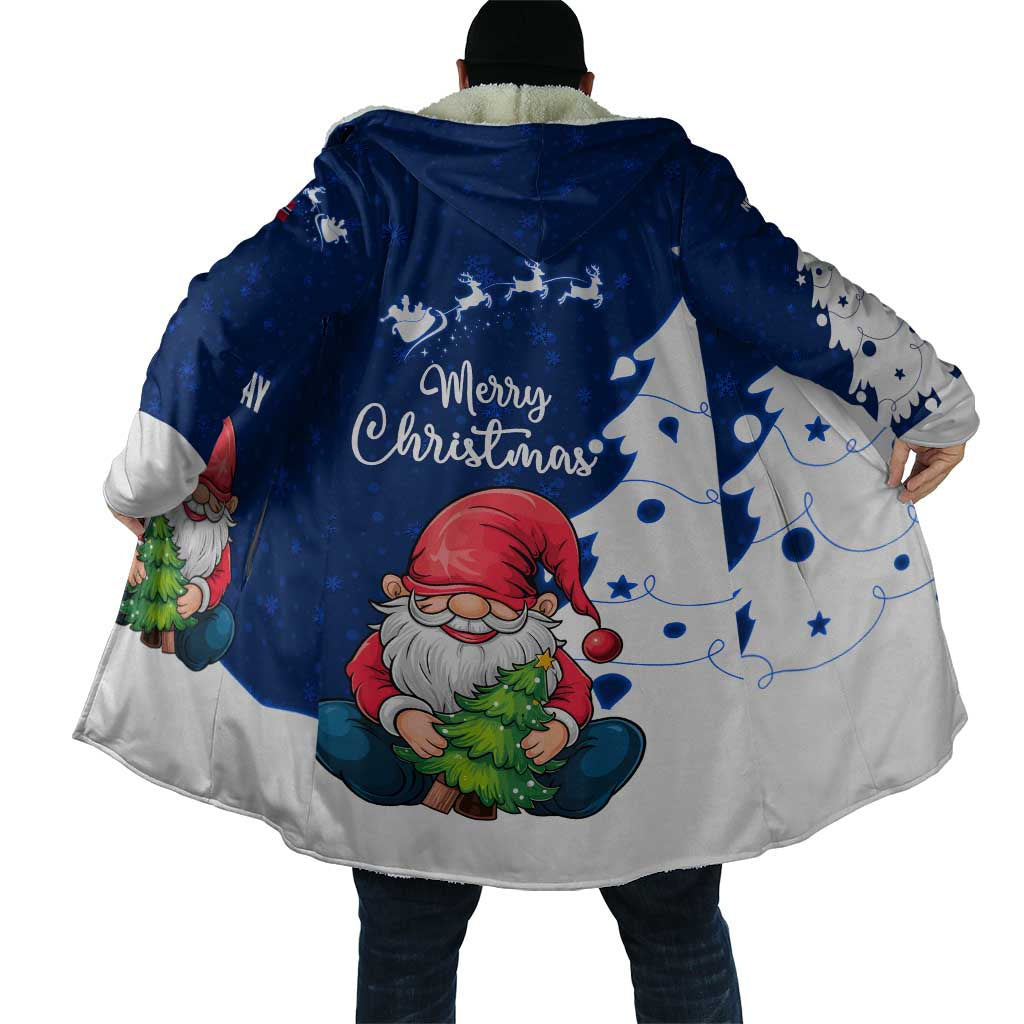 Norway Christmas Cloak with Nordic Gnome Santa White Tree and Snowflake - Wonder Print Shop