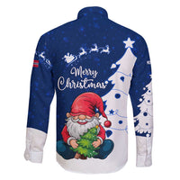 Norway Christmas Family Matching Mermaid Dress and Hawaiian Shirt with Nordic Gnome Santa White Tree and Snowflake - Wonder Print Shop