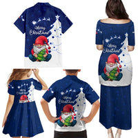 Norway Christmas Family Matching Puletasi and Hawaiian Shirt with Nordic Gnome Santa White Tree and Snowflake - undefined