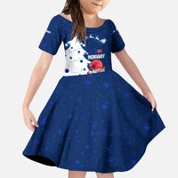 Norway Christmas Family Matching Short Sleeve Bodycon Dress and Hawaiian Shirt with Nordic Gnome Santa White Tree and Snowflake - Wonder Print Shop