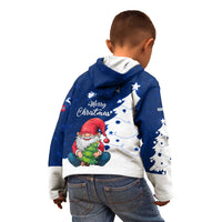 Norway Christmas Kid Hoodie with Nordic Gnome Santa White Tree and Snowflake - Wonder Print Shop