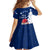 Norway Christmas Kid Short Sleeve Dress with Nordic Gnome Santa White Tree and Snowflake - Wonder Print Shop