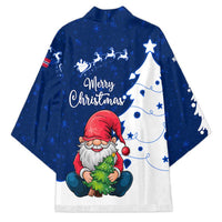 Norway Christmas Kimono with Nordic Gnome Santa White Tree and Snowflake - Wonder Print Shop