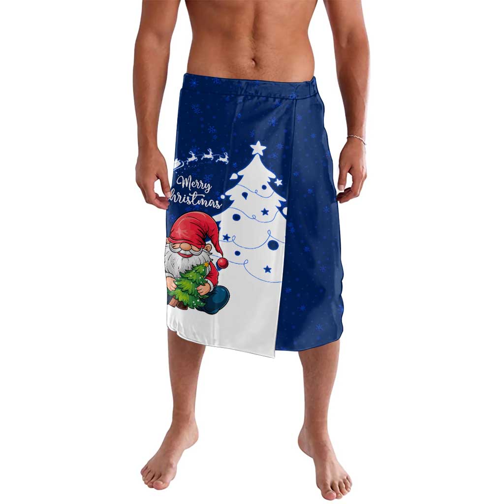 Norway Christmas Lavalava with Nordic Gnome Santa White Tree and Snowflake - Wonder Print Shop