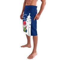 Norway Christmas Lavalava with Nordic Gnome Santa White Tree and Snowflake - Wonder Print Shop