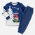 Norway Christmas Pajama Set with Nordic Gnome Santa White Tree and Snowflake - Wonder Print Shop