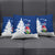 Norway Christmas Pillow Cover with Nordic Gnome Santa White Tree and Snowflake - Wonder Print Shop