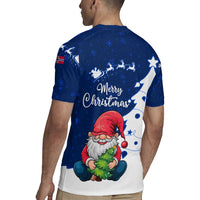 Norway Christmas Rugby Jersey with Nordic Gnome Santa White Tree and Snowflake - Wonder Print Shop