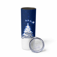 Norway Christmas Skinny Tumbler with Nordic Gnome Santa White Tree and Snowflake - Wonder Print Shop
