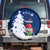 Norway Christmas Spare Tire Cover with Nordic Gnome Santa White Tree and Snowflake - Wonder Print Shop