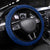 Norway Christmas Steering Wheel Cover with Nordic Gnome Santa White Tree and Snowflake - Wonder Print Shop