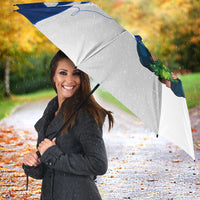 Norway Christmas Umbrella with Nordic Gnome Santa White Tree and Snowflake - Wonder Print Shop