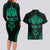 Viking Couples Matching Long Sleeve Bodycon Dress and Hawaiian Shirt Valhalla's Eternal Glory - Wonder Print Shop