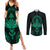 Viking Couples Matching Summer Maxi Dress and Long Sleeve Button Shirts Valhalla's Eternal Glory - Wonder Print Shop