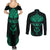 Viking Couples Matching Summer Maxi Dress and Long Sleeve Button Shirts Valhalla's Eternal Glory - Wonder Print Shop
