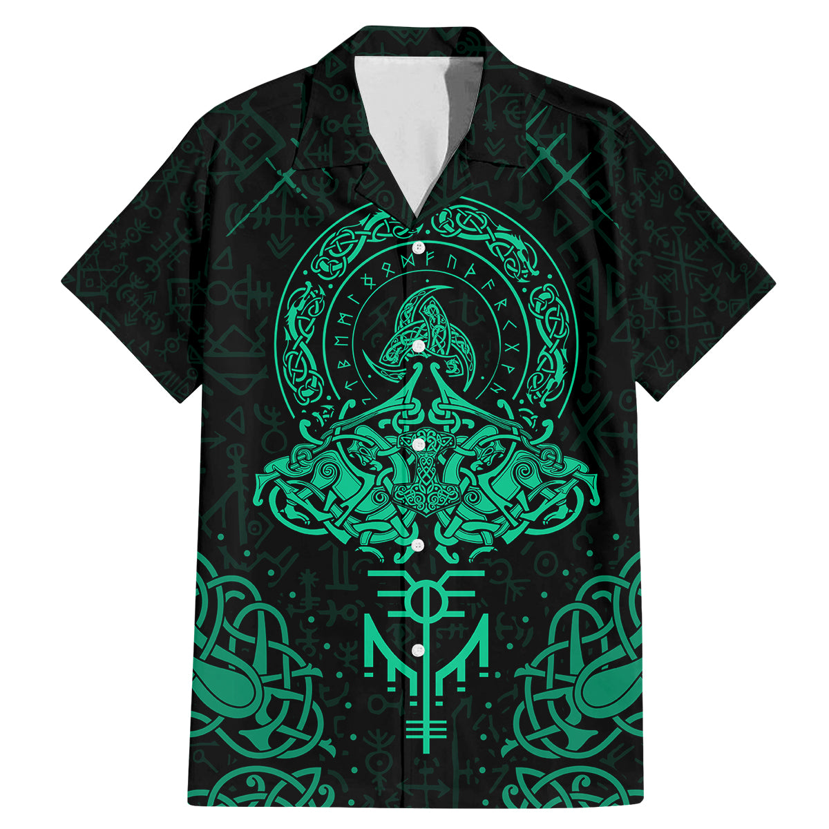 Viking Family Matching Mermaid Dress and Hawaiian Shirt Valhalla's Eternal Glory - Wonder Print Shop