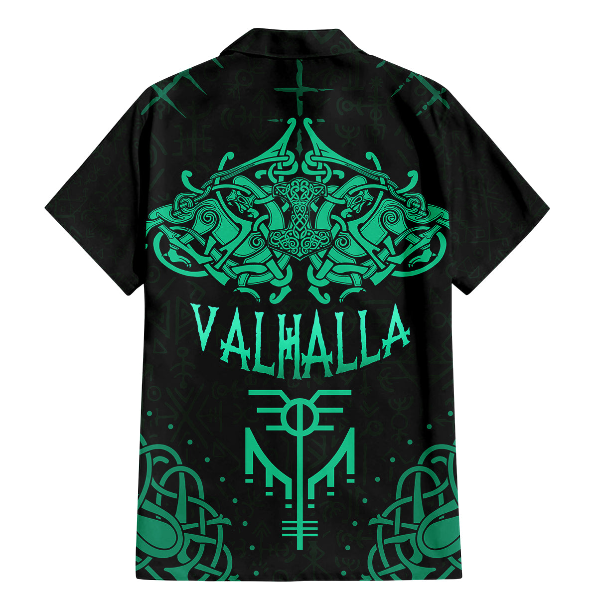 Viking Family Matching Mermaid Dress and Hawaiian Shirt Valhalla's Eternal Glory - Wonder Print Shop
