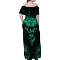 Viking Family Matching Off Shoulder Maxi Dress and Hawaiian Shirt Valhalla's Eternal Glory - Wonder Print Shop