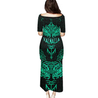 Viking Family Matching Puletasi Dress and Hawaiian Shirt Valhalla's Eternal Glory - Wonder Print Shop