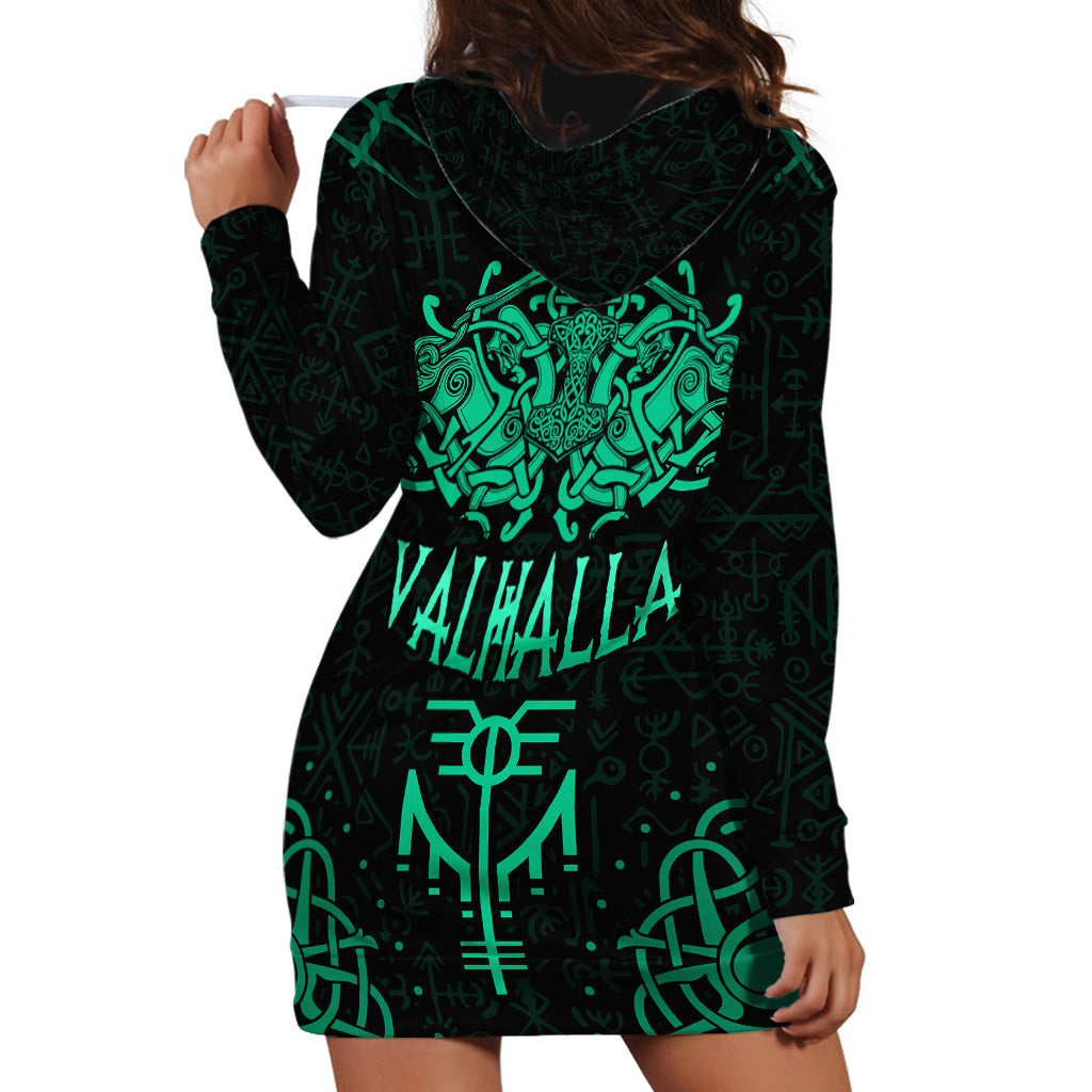 Viking Hoodie Dress Valhalla's Eternal Glory - Wonder Print Shop