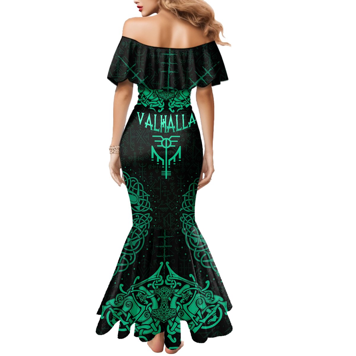 Viking Mermaid Dress Valhalla's Eternal Glory - Wonder Print Shop