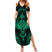 Viking Summer Maxi Dress Valhalla's Eternal Glory - Wonder Print Shop