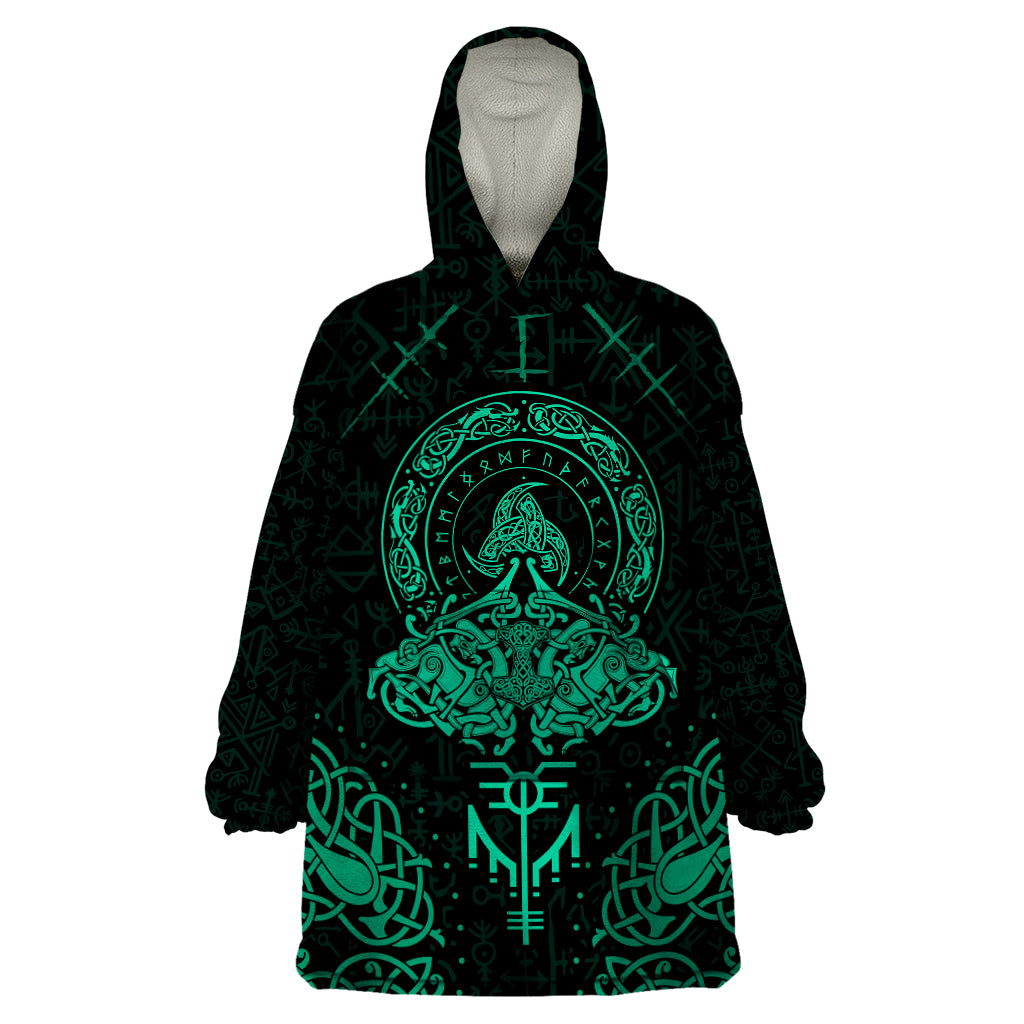 Viking Wearable Blanket Hoodie Valhalla's Eternal Glory - Wonder Print Shop