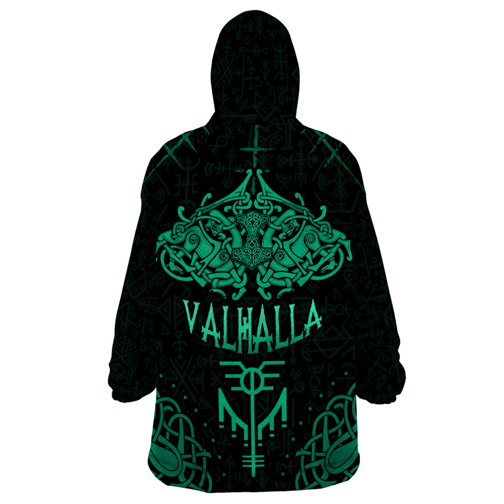 Viking Wearable Blanket Hoodie Valhalla's Eternal Glory - Wonder Print Shop
