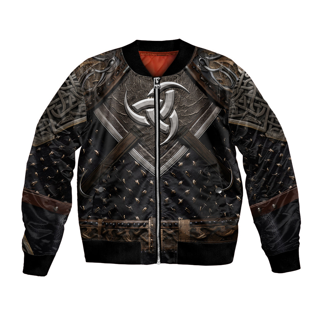 Legendary Viking Armor Bomber Jacket Triple Horn Saga - Wonder Print Shop