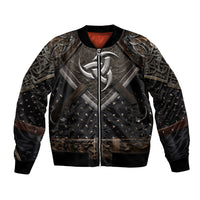 Legendary Viking Armor Bomber Jacket Triple Horn Saga - Wonder Print Shop