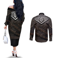 legendary-viking-armor-couples-matching-off-the-shoulder-long-sleeve-dress-and-long-sleeve-button-shirts-triple-horn-saga