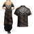 Legendary Viking Armor Couples Matching Summer Maxi Dress and Hawaiian Shirt Triple Horn Saga - Wonder Print Shop