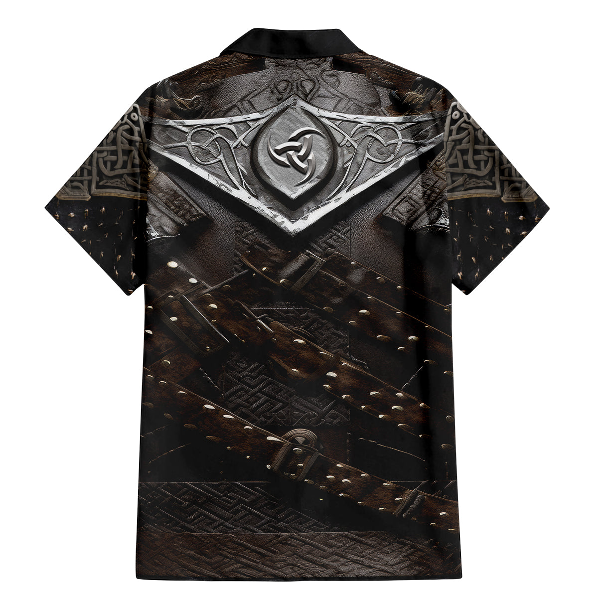 Legendary Viking Armor Family Matching Mermaid Dress and Hawaiian Shirt Triple Horn Saga - Wonder Print Shop