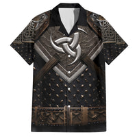 Legendary Viking Armor Family Matching Short Sleeve Bodycon Dress and Hawaiian Shirt Triple Horn Saga - Wonder Print Shop