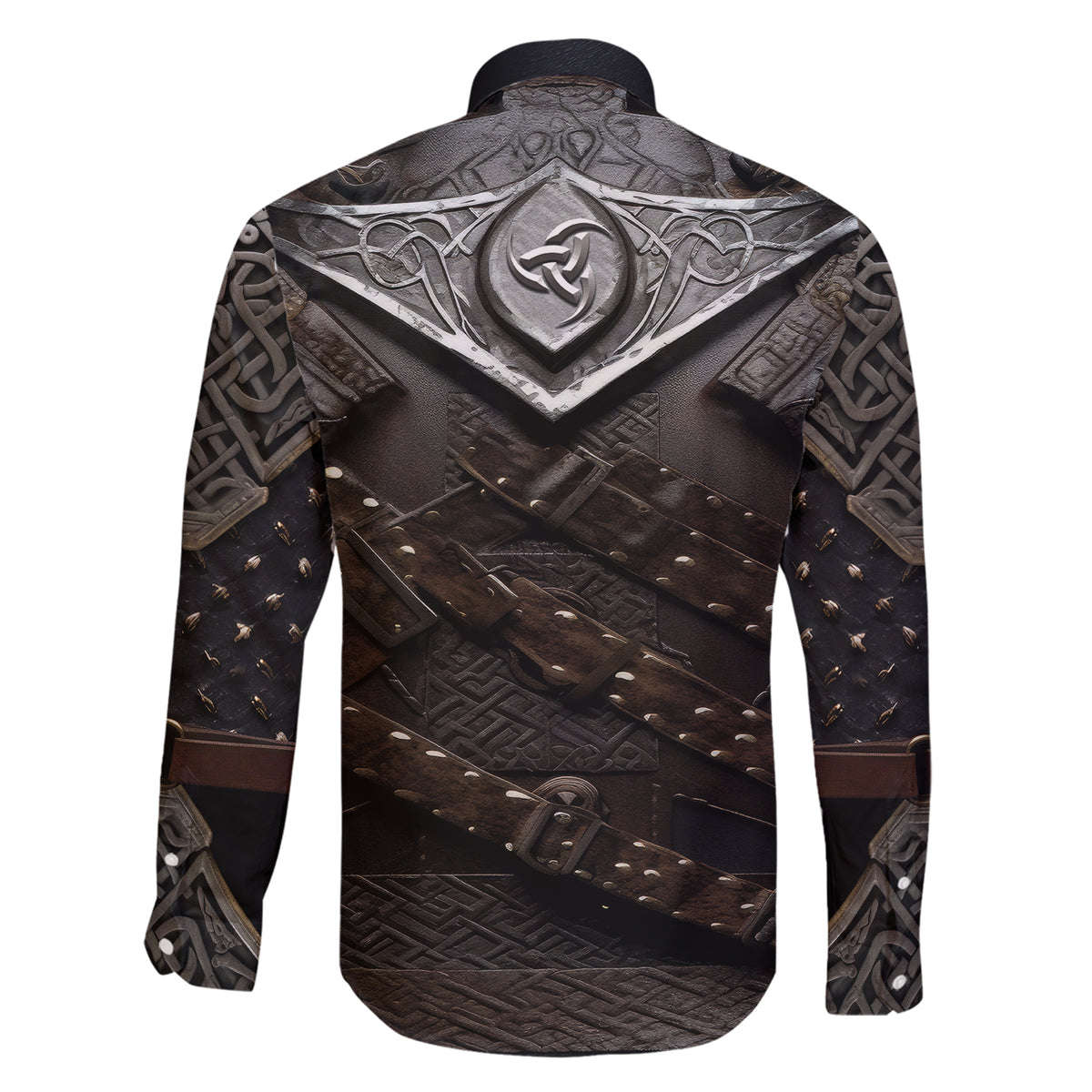 Legendary Viking Armor Family Matching Short Sleeve Bodycon Dress and Hawaiian Shirt Triple Horn Saga - Wonder Print Shop